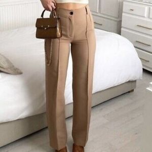 ZARA The Francoise Full Length Straight Leg Pant size S ... Brand new never worn